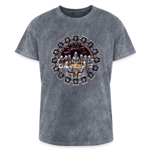 Last Supper Communion T Shirt, Faith Gift - Washed Unisex T-Shirt