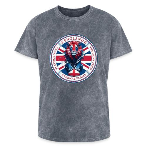 England Lion Emblem T Shirt, Flag Pride Gift - Washed Unisex T-Shirt