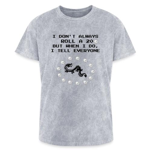 I Don't Always Roll a 20 D&D T-Shirt | Retro 8-Bit - Washed Unisex T-Shirt