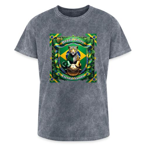 Brazil Jaguar Glory T-Shirt, Flag Pride Badge Gift - Washed Unisex T-Shirt