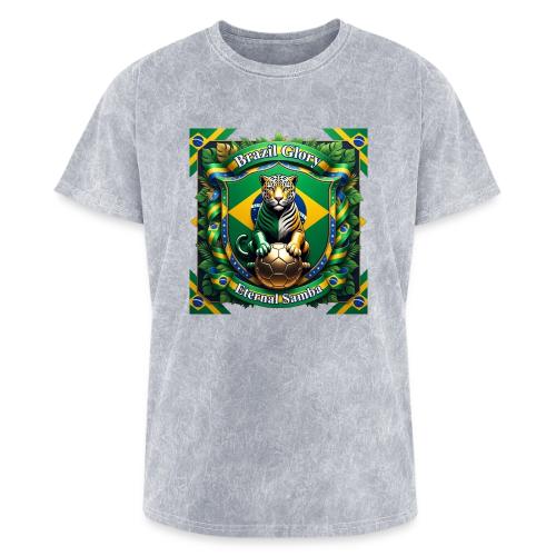Brazil Jaguar Glory T-Shirt, Flag Pride Badge Gift - Washed Unisex T-Shirt