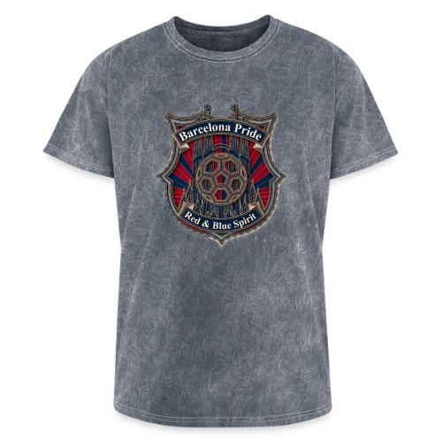 Barcelona Scarlet Pride T Shirt, Soccer City Gift - Washed Unisex T-Shirt