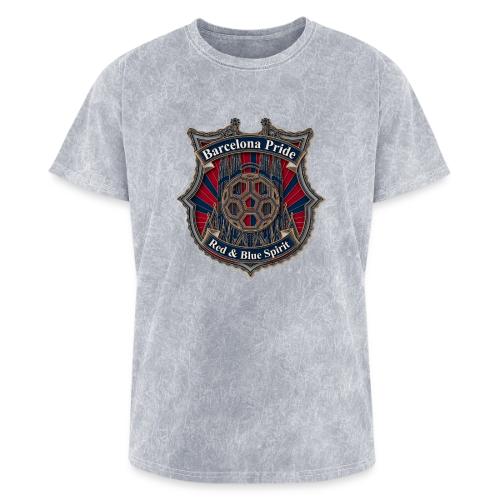 Barcelona Scarlet Pride T Shirt, Soccer City Gift - Washed Unisex T-Shirt