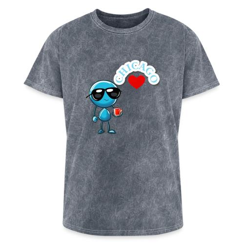 Smoon City_Chicago - Washed Unisex T-Shirt
