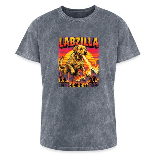 Labzilla Giant Yellow Labrador Monster Tee - Washed Unisex T-Shirt