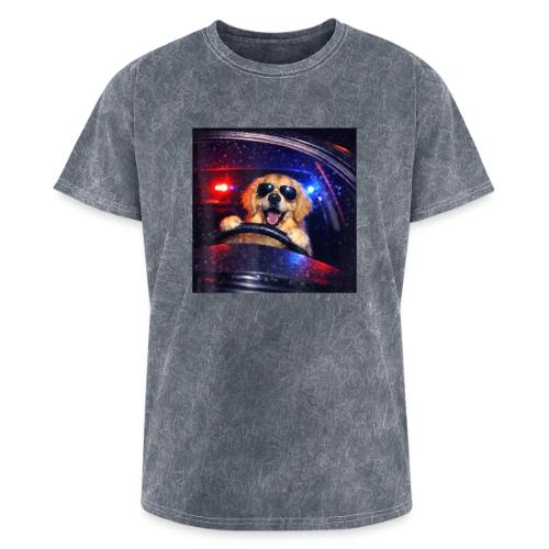 Funny Police Golden Retriever Meme Tee - Washed Unisex T-Shirt
