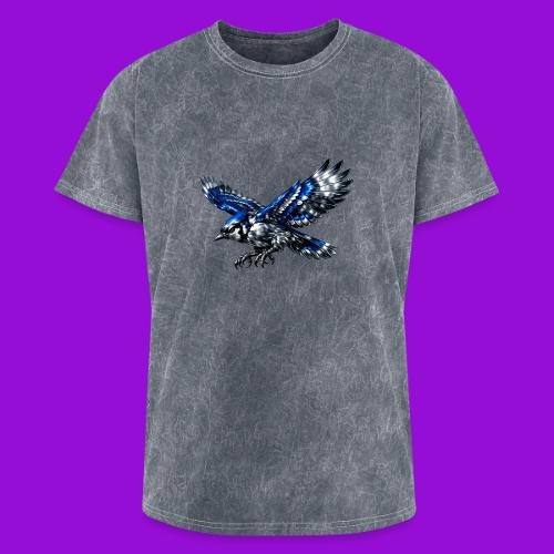 Silver Blue Jay Dive - Washed Unisex T-Shirt