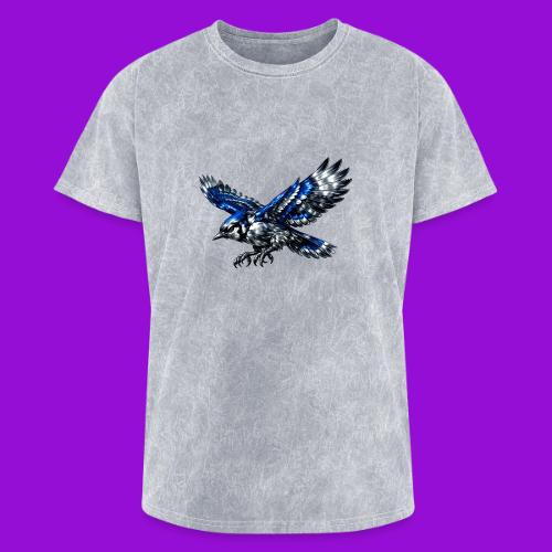 Silver Blue Jay Dive - Washed Unisex T-Shirt