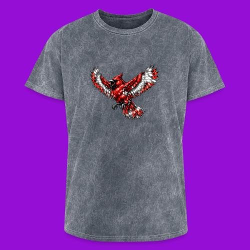 Cardinal in Flight - Washed Unisex T-Shirt
