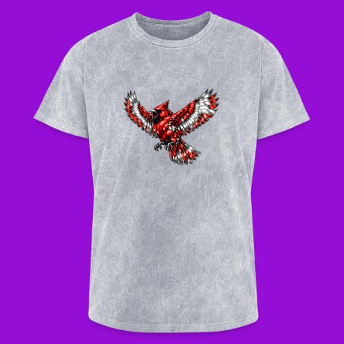Cardinal in Flight - Washed Unisex T-Shirt