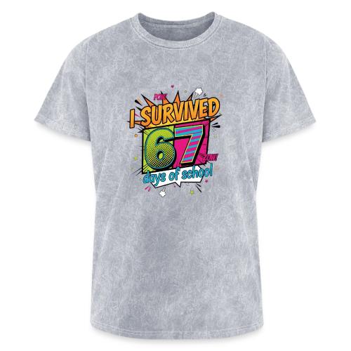 I Survived 67 Days of School T-Shirt – Funny Teach - Washed Unisex T-Shirt