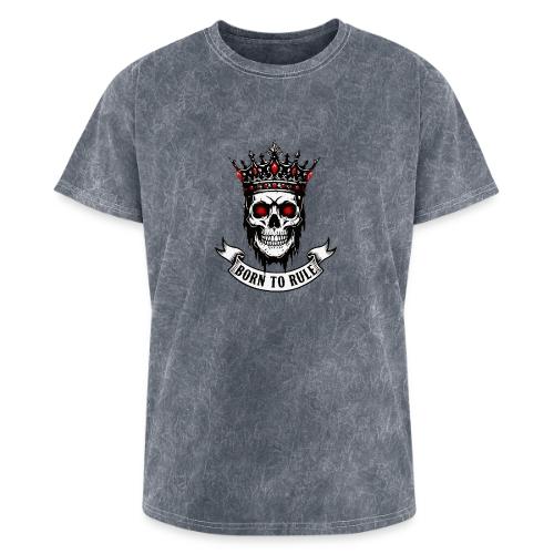 Born to Rule Skull King - Washed Unisex T-Shirt