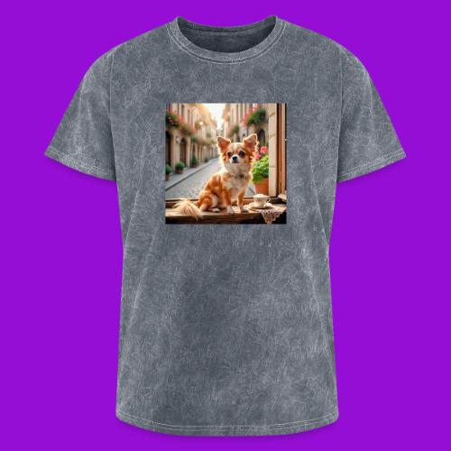 Morning coffee Chihuahua - Washed Unisex T-Shirt