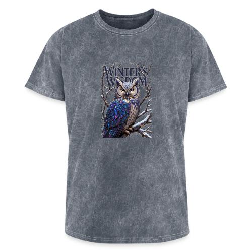 Crystalized Forest Owl T-Shirt - Washed Unisex T-Shirt