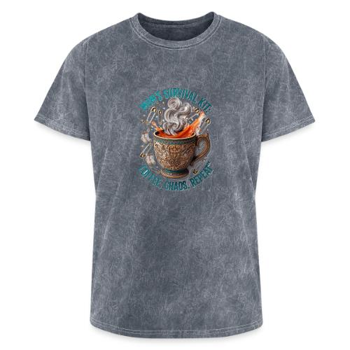 Mom's Survival Kit Tee | Coffee Chaos - Washed Unisex T-Shirt