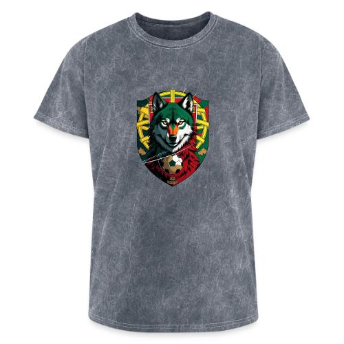 Portugal Iberian Wolf Soccer T Shirt,Football Gift - Washed Unisex T-Shirt