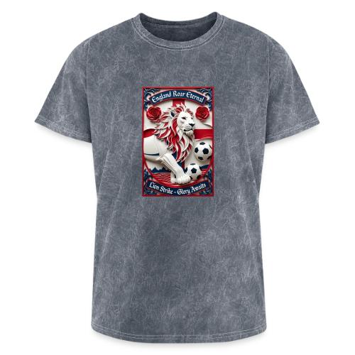 England Lion Soccer T Shirt, Football Pride Gift - Washed Unisex T-Shirt