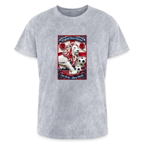England Lion Soccer T Shirt, Football Pride Gift - Washed Unisex T-Shirt