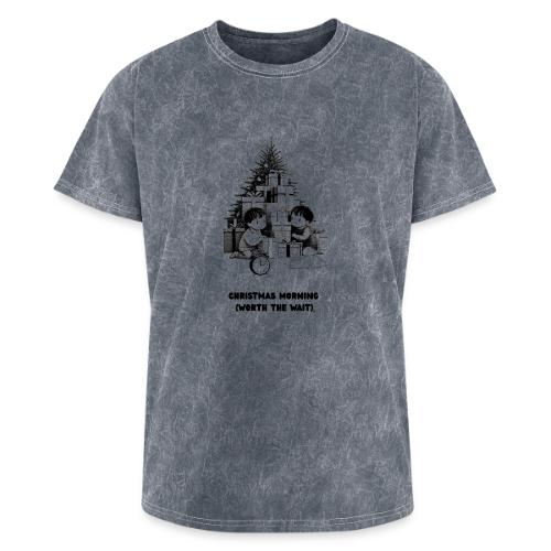 Christmas Morning T-Shirt | Minimalist Kids Gifts - Washed Unisex T-Shirt