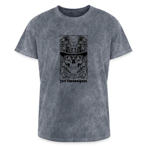 Salty Shamrock Skull T-Shirt - Washed Unisex T-Shirt