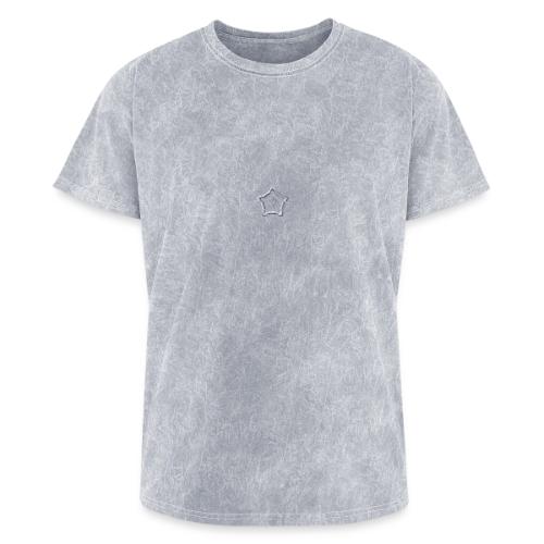 White Logo Embroidered Products - Washed Unisex T-Shirt