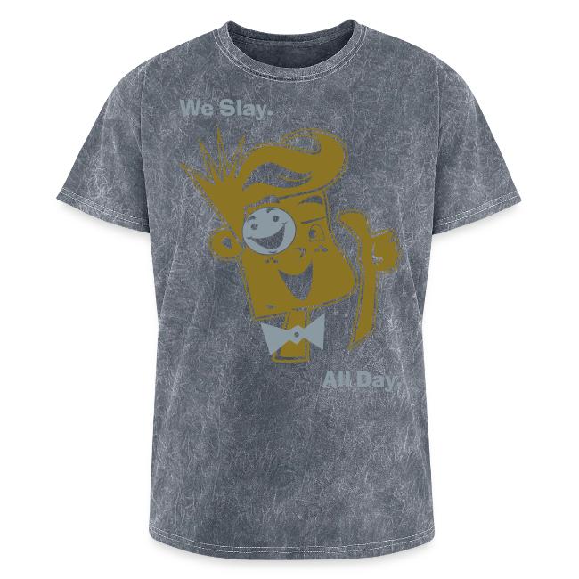 We Slay All Day Shiny Shirt Metallic Silver & Gold