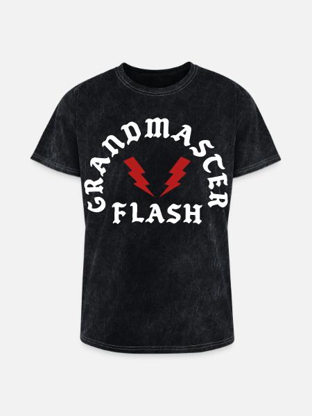 Grandmaster Flash - Washed Unisex T-Shirt - mineral black