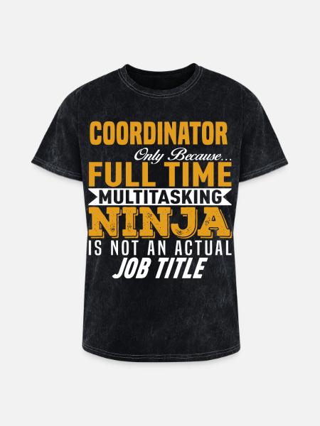 Coordinator - Washed Unisex T-Shirt - mineral black