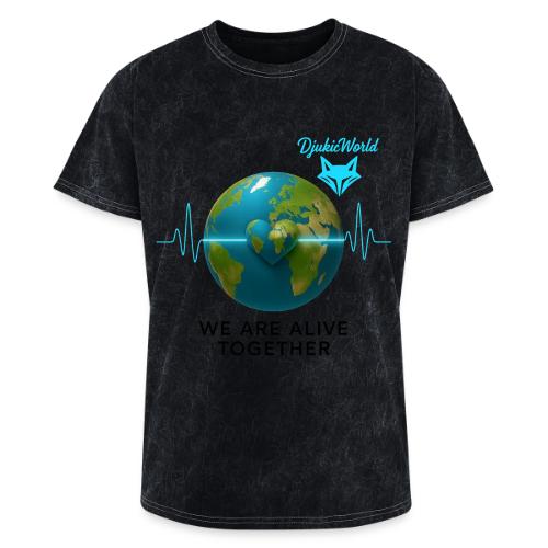 Alive We Live Together bez pozad - Washed Unisex T-Shirt