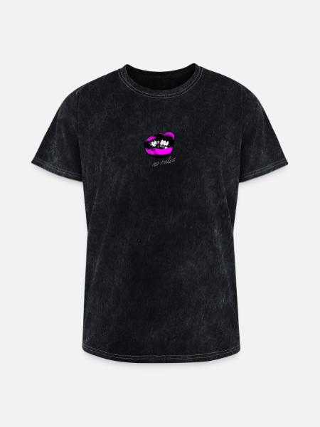 no rules - Washed Unisex T-Shirt - mineral black