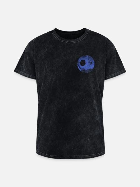 Retro Disco Ball - Washed Unisex T-Shirt - mineral black