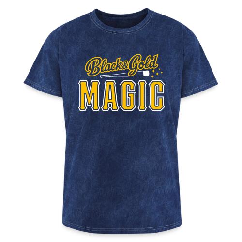 Black & Gold Magic - Washed Unisex T-Shirt
