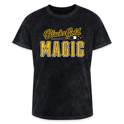 Black & Gold Magic - Washed Unisex T-Shirt