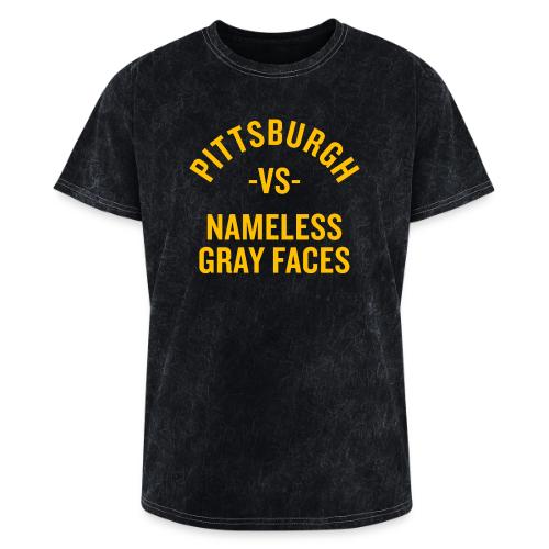 Pittsburgh vs Nameless Gray Faces - Washed Unisex T-Shirt