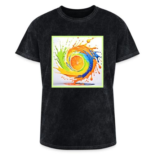 Citrus Splash of Color Design - Washed Unisex T-Shirt