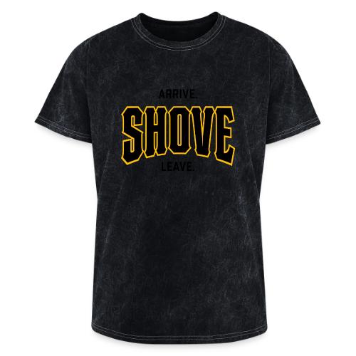 Arrive Shove Leave on Light - Washed Unisex T-Shirt