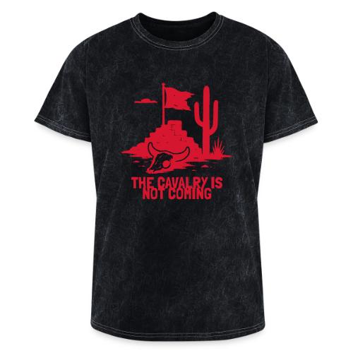 The Cavalry is Not Coming - Red - Washed Unisex T-Shirt