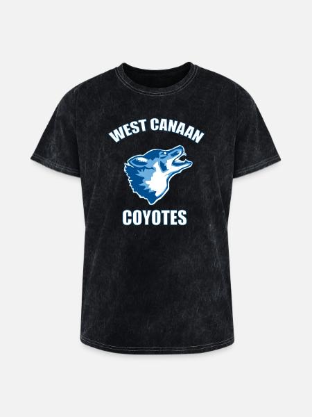 West Canaan Coyotes - Washed Unisex T-Shirt - mineral black
