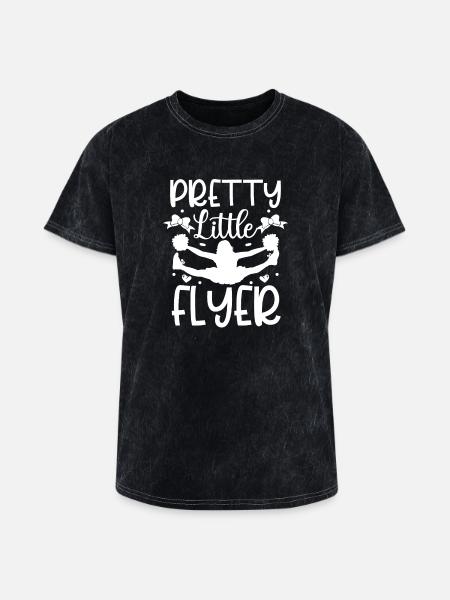 Pretty little flyer - Washed Unisex T-Shirt - mineral black