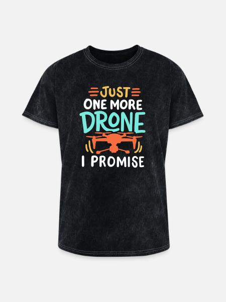 Drone Pilot Drone Racer - Washed Unisex T-Shirt - mineral black