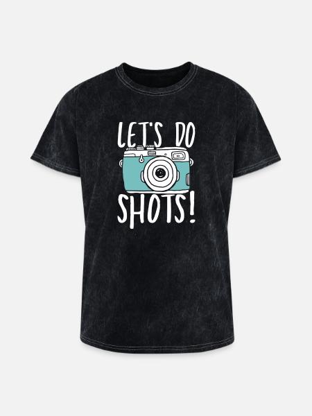Let s do shots - Washed Unisex T-Shirt - mineral black
