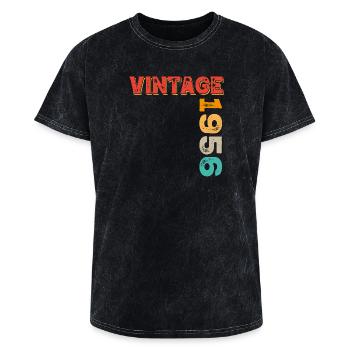 Vintage 1956 - Washed Unisex T-Shirt - mineral black - Front