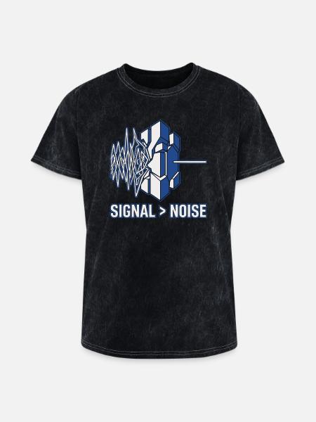 Professional Signal Logic Tee - Washed Unisex T-Shirt - mineral black
