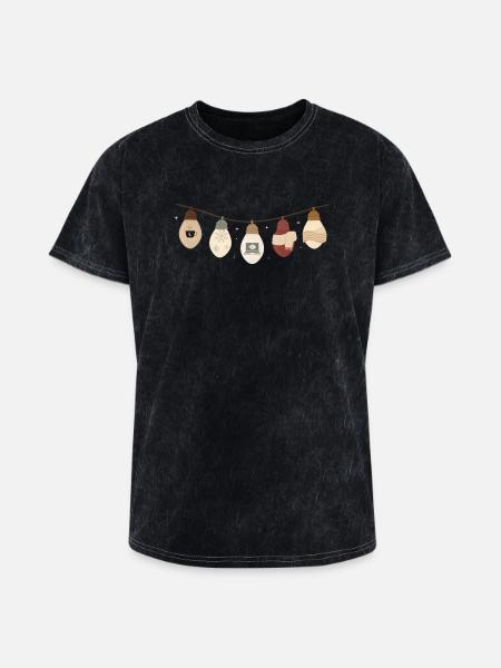 comfy lights winter - Washed Unisex T-Shirt - mineral black