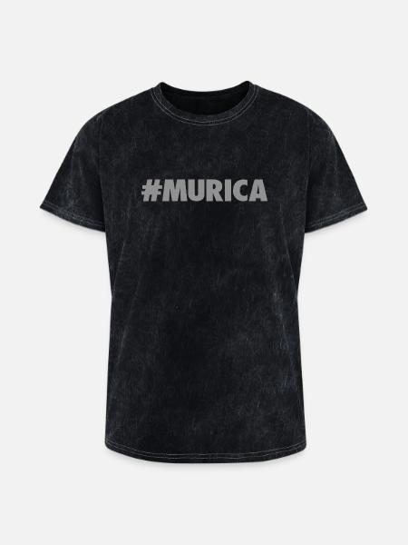 -Murica - Washed Unisex T-Shirt - mineral black