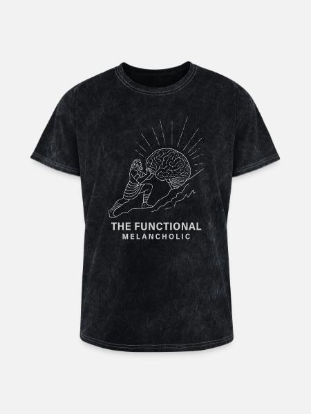 The Functional Melancholic - Washed Unisex T-Shirt - mineral black