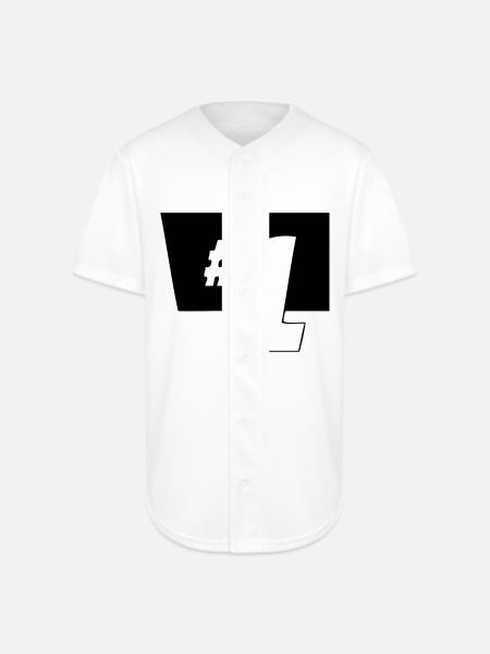 1 - Full Button Jersey - white