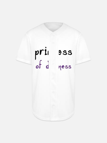 Princess of Darkness - Full Button Jersey - white
