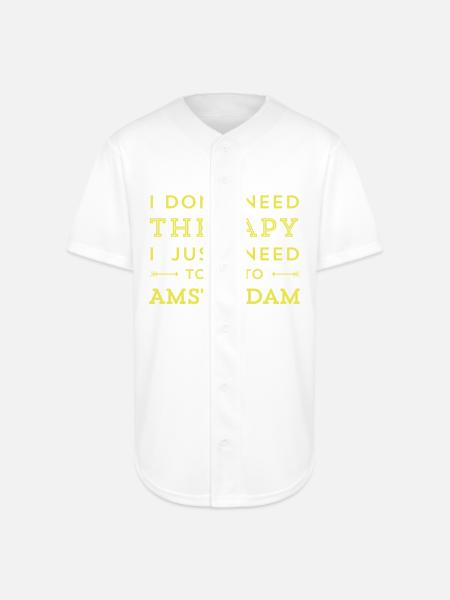 Amsterdam - Full Button Jersey - white