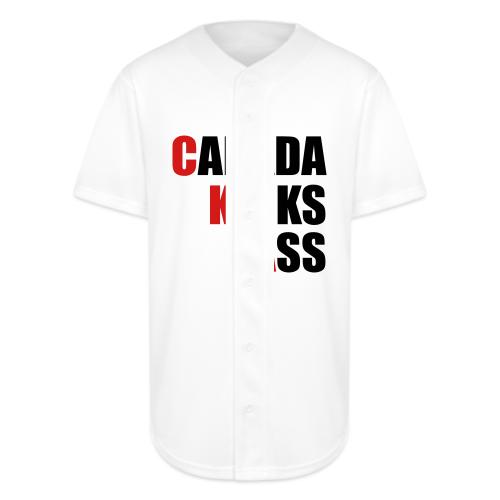 Canada Kicks Ass Vertical - Full Button Jersey